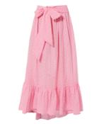Lisa Marie Fernandez Nicole Eyelet Ruffle Hem Skirt Pink 2