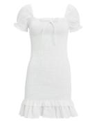 Faithfull The Brand Cette Smocked Linen Dress White M