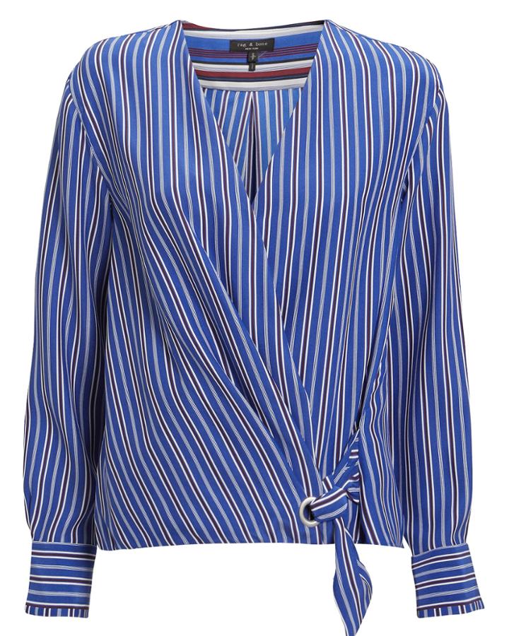 Rag And Bone Rag & Bone Felix Stripe Popover Blue/stripe L