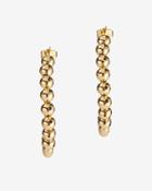 Paula Mendoza Helios Beaded Coil Hoop Earrings