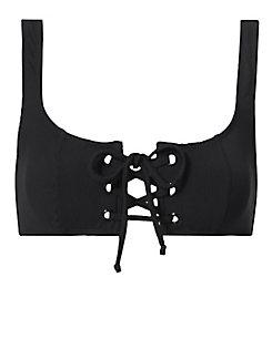 Solid & Striped Solid &amp; Striped X Staud Isabella Lace-up Bikini Top