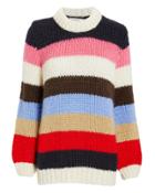 Ganni Julliard Striped Sweater Multi/stripe P