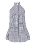 Dion Lee Gingham Sleeve Release Shirt