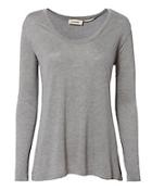 L'agence Perfect Scoop Neck Long Sleeve Tee