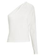 The Range Alloy One-shoulder Top White L