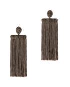 Oscar De La Renta Waterfall Fringe Earrings