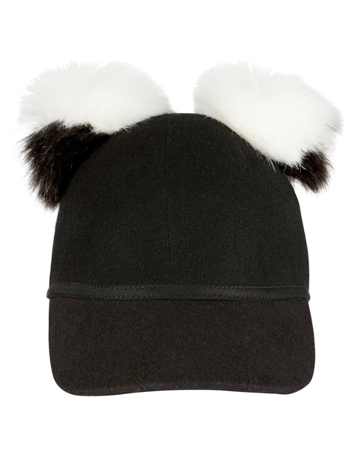 Charlotte Simone Sass Double Pom Baseball Cap
