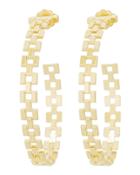 Jennifer Zeuner Portia Links Gold Hoop Earrings Gold 1size