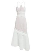 Saylor Cole Eyelet Midi Dress White L