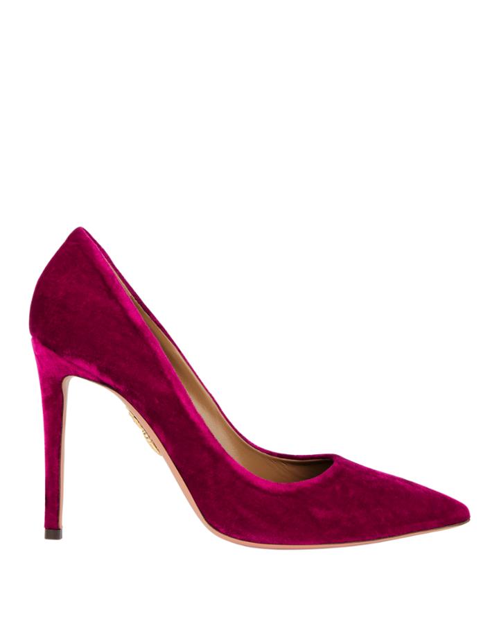 Aquazzura Simply Irresistible Velvet Pumps