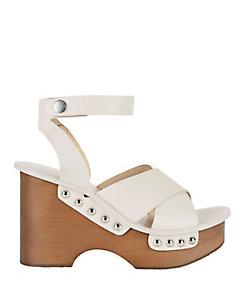 Rag & Bone Hester Wood Platform Wedge Sandals