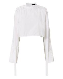 Ellery Hallucinate Cropped Cuff Shirt