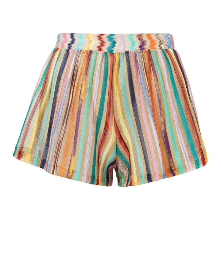 Missoni Mare Lam Striped Shorts Gold 36