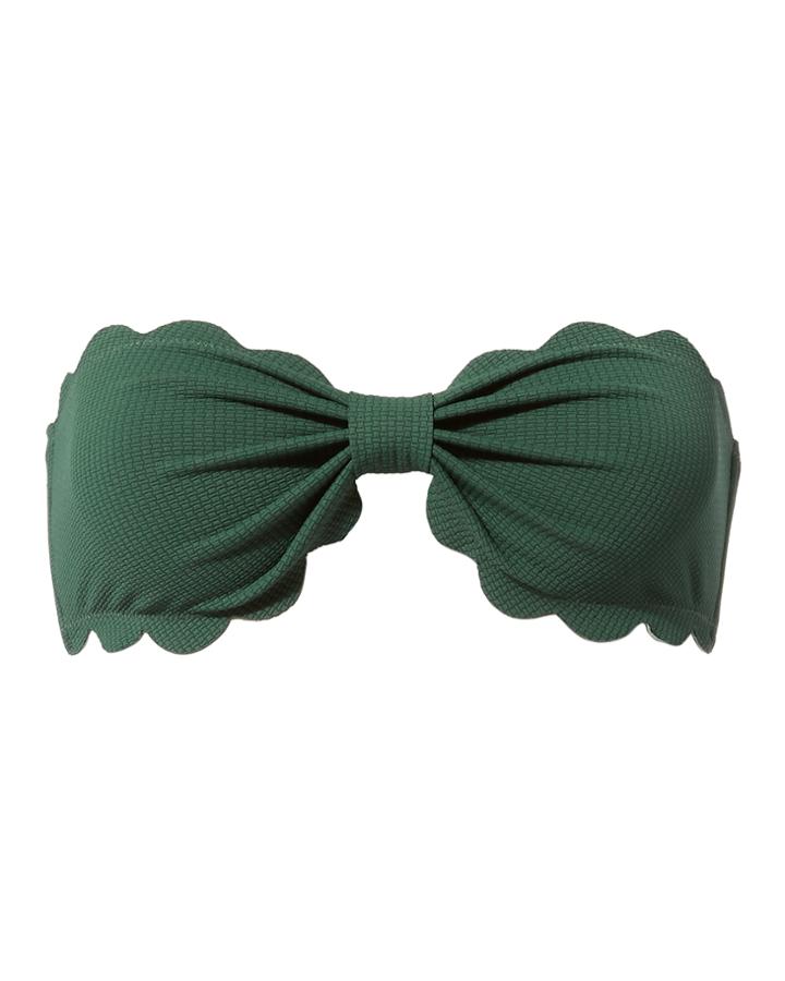 Marysia Antibes Kelp Bandeau Bikini Top Green P