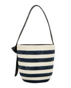 Cesta Breton Striped Bucket Bag Ivory/navy/stripe 1size