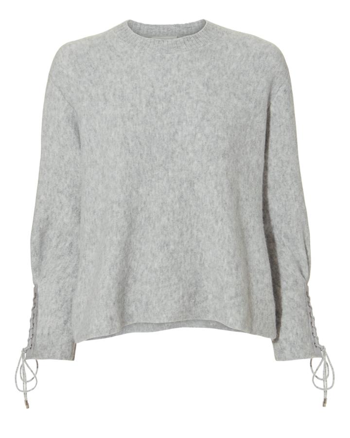 3.1 Phillip Lim Lace Cuff Grey Sweater Grey P