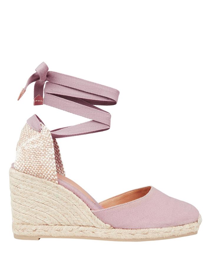 Castaner Castaer Carina 80 Wedge Espadrilles Pink/jute 36