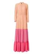 Saloni London Saloni Alexia Ombr Maxi Dress Pink 6