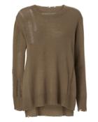 Enza Costa Drop Needle Sweater Olive/army P