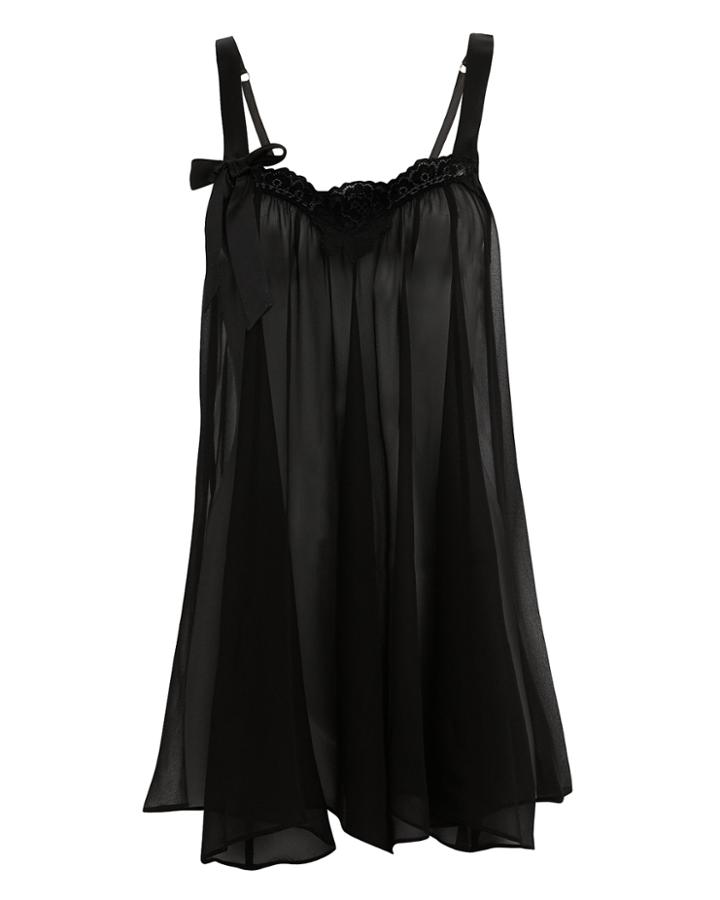Fleur Du Mal James Lace Swing Romper Black M/l