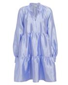 Stine Goya Jasmine Sheen Dress Light Blue M