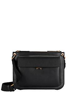 Marni Double Pocket Leather Crossbody