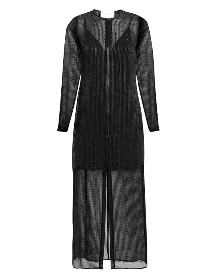 Alexis Rochelle Beaded Midi Dress Black P