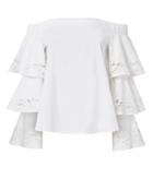 &quot;exclusive For Intermix Jiho Off Shoulder Tiered Sleeve Top&quot;