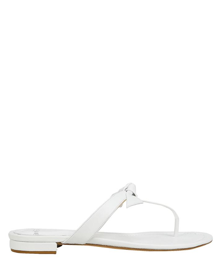 Alexandre Birman Clarita White Flat Sandals White 37