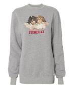 Fiorucci Angel Print Long Grey Sweatshirt Grey P