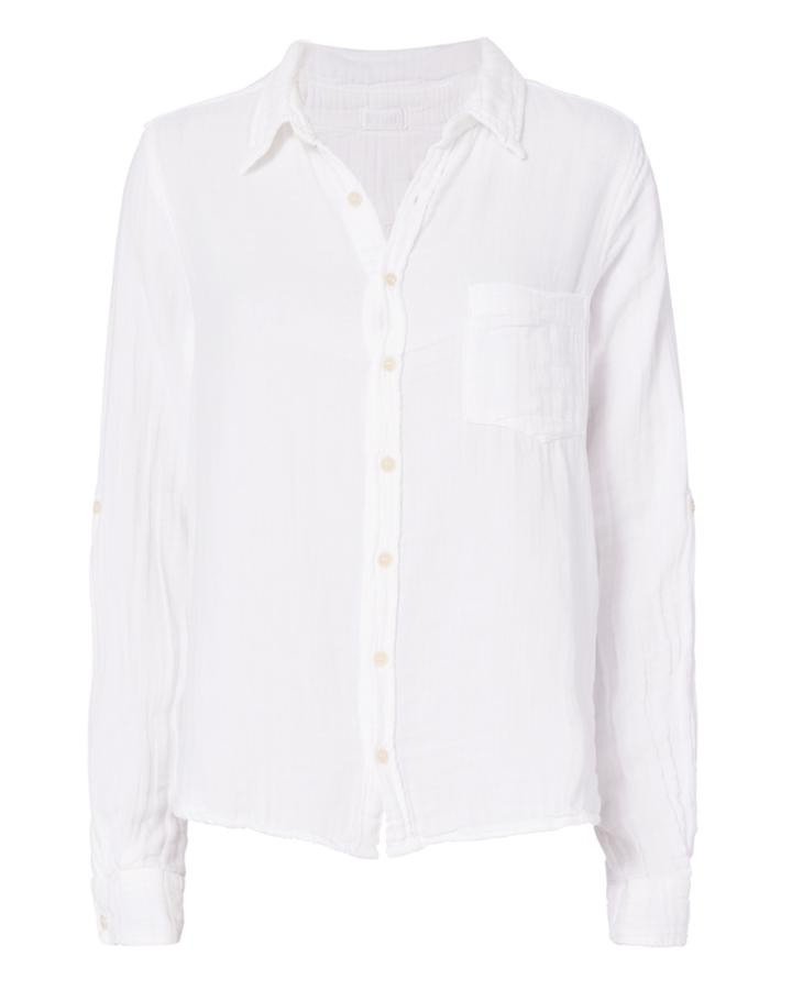 Cp Shades Double Gauze Button Down Top