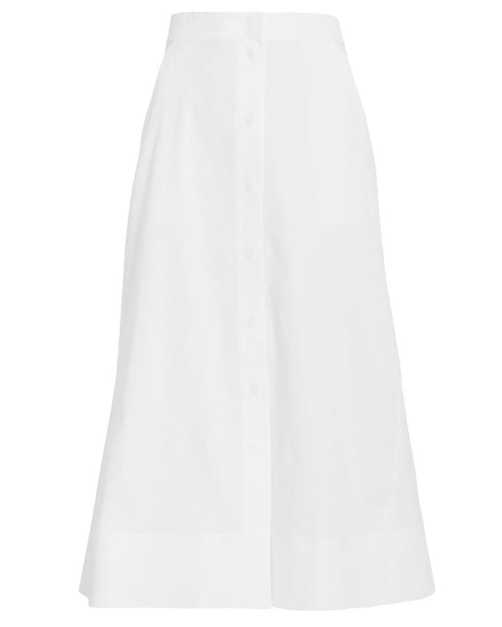 A.l.c. Jayce Button Front Skirt White 4