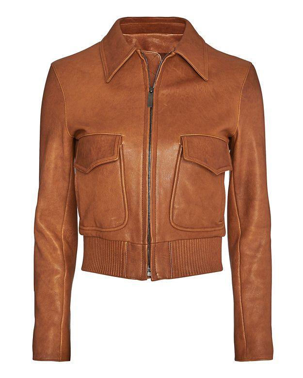 Helmut Lang Patch Pocket Leather Jacket