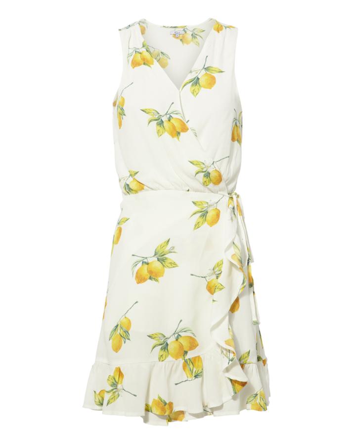 Rails Madison Lemon Wrap Dress Multi P