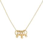 Zoe Chicco Five Tiny Rings Necklace Gold 1size