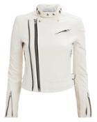 Iro Lucia White Leather Jacket White 44