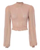 Torn Ronny Kobo Antoinette Crop Top Pink P