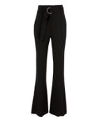 Alc A.l.c. Foster Belted Wide Leg Pants Black Zero