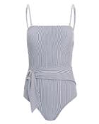Suboo Shoreline One Piece Swimsuit Blue/stripes 4