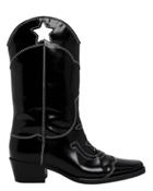 Ganni Marlyn Star Cutout Western Boots Black 39
