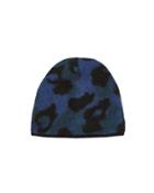 Rag And Bone Rag & Bone Leopard Blue Beanie Blue/leopard 1size