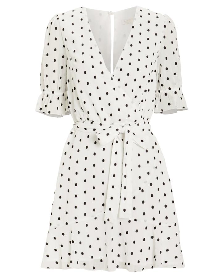 La Maison Talulah Something About You Mini Dress White/black/polka Dots S