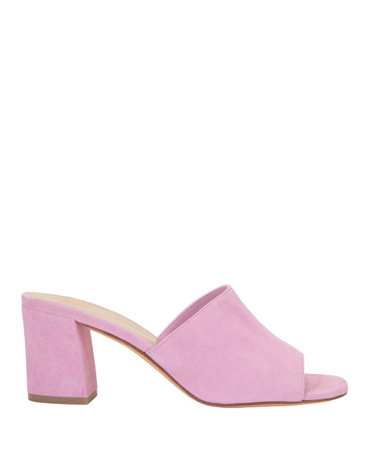 Maryam Nassir Zadeh Mae Suede Sandal Slides Purple 37