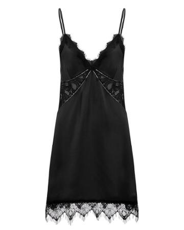 Night Night By Simkhai Night Night By Jonathan Simkhai Lace Slip Mini Dress Black M
