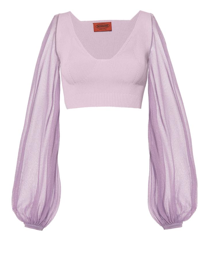 Missoni Lilac Crop Top Grey-lt 40