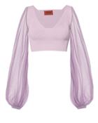 Missoni Lilac Crop Top Grey-lt 40