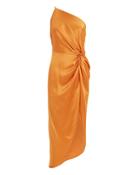 Michelle Mason Twist Knot One Shoulder Dress Marigold 4
