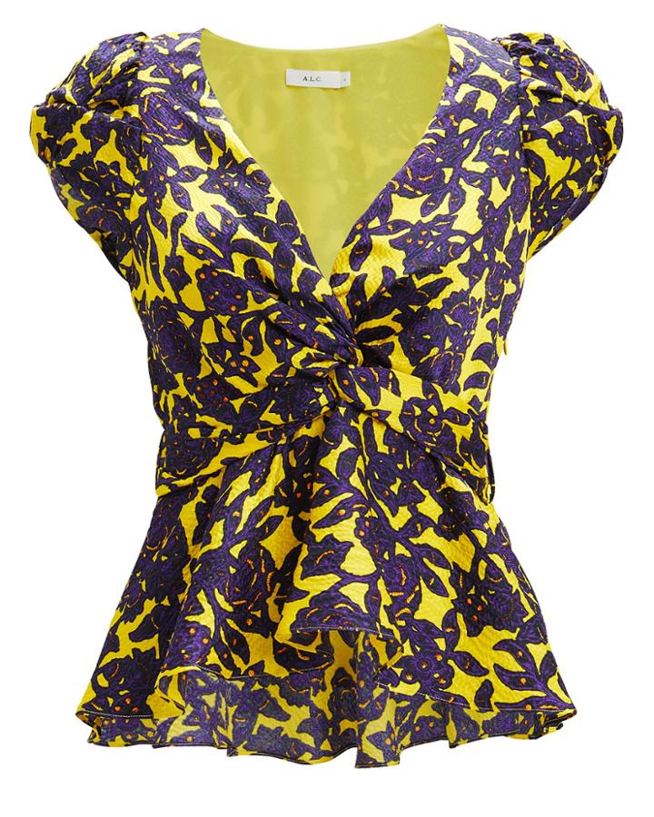 A.l.c. Aya Top Purple/yellow 4