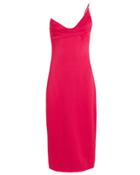 Cushnie Et Ochs Cushnie Silk Strapless Draped Dress Red 2