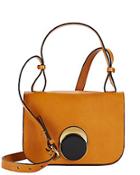 Marni Flap Circle Clasp Leather Crossbody